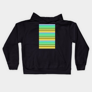 Candy colors waves Kids Hoodie